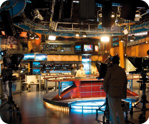 TV Studio and Virtual Studio